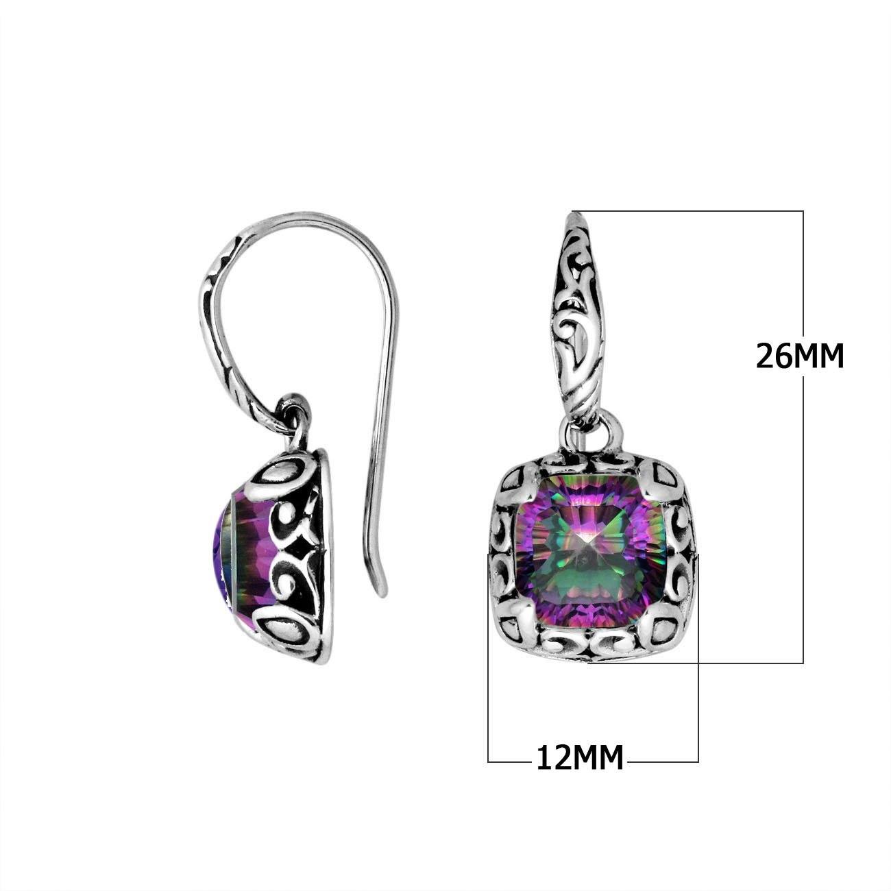 AE-8031-MT Sterling Silver Earring With Mystic Quartz Jewelry Bali Designs Inc 