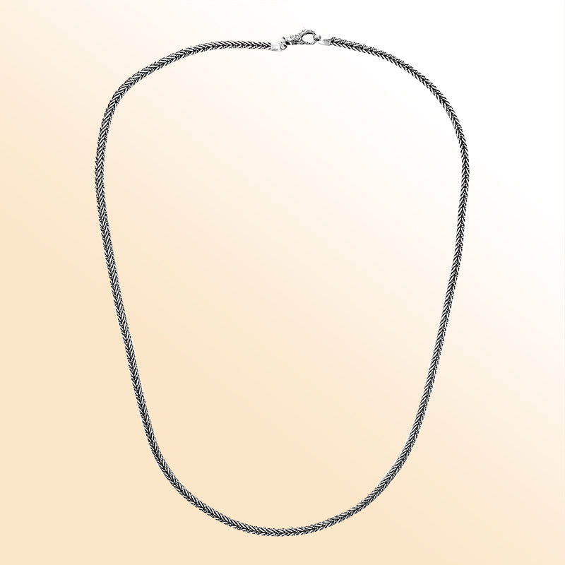 AN-6310-S-16" Bali Hand Crafted Sterling Silver Chain With Hook Jewelry Bali Designs Inc 