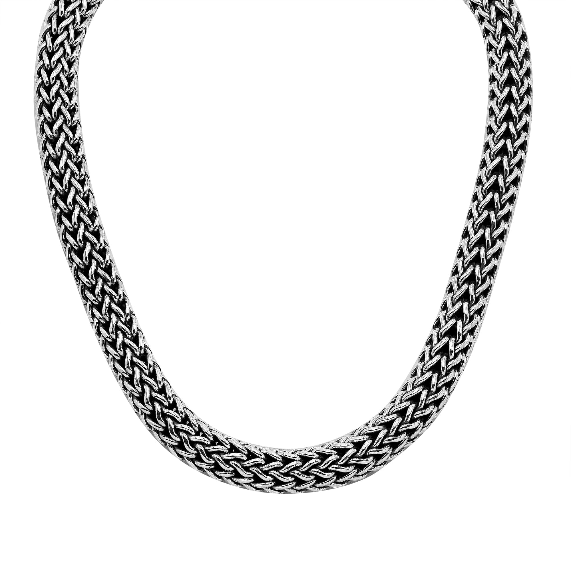 AN-6340-S-15MM-22" Bali Hand Crafted Sterling Silver Chain With Hook Jewelry Bali Designs Inc 