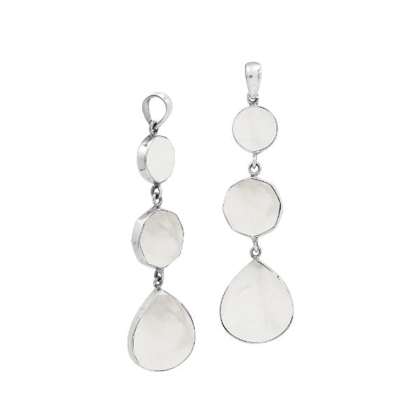 AP-6248-MOP Sterling Silver Pendant With Mother of Pearl Jewelry Bali Designs Inc 