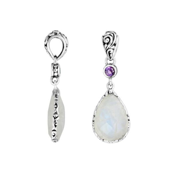 AP-8011-CO2 Sterling Silver Pendant With Blue Topaz, Labradorite Jewelry Bali Designs Inc 
