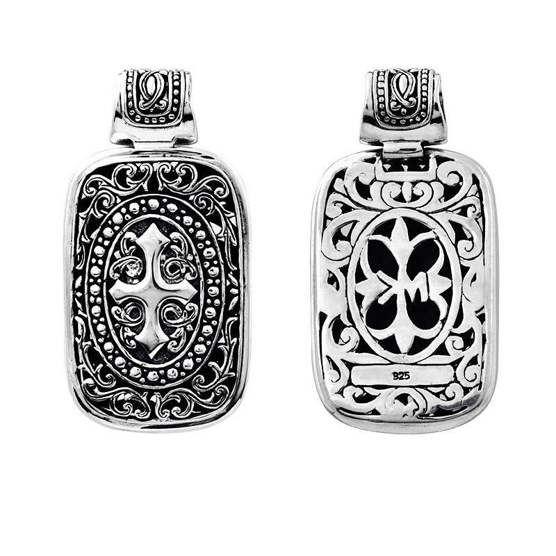 APSF-6015-S Silver Overlay Pendant Jewelry Bali Designs Inc 
