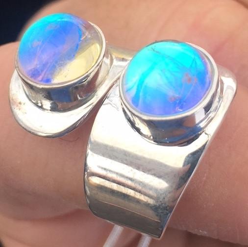 AR-1057-S Sterling Silver Ring With Plain Silver Jewelry Bali Designs Inc 
