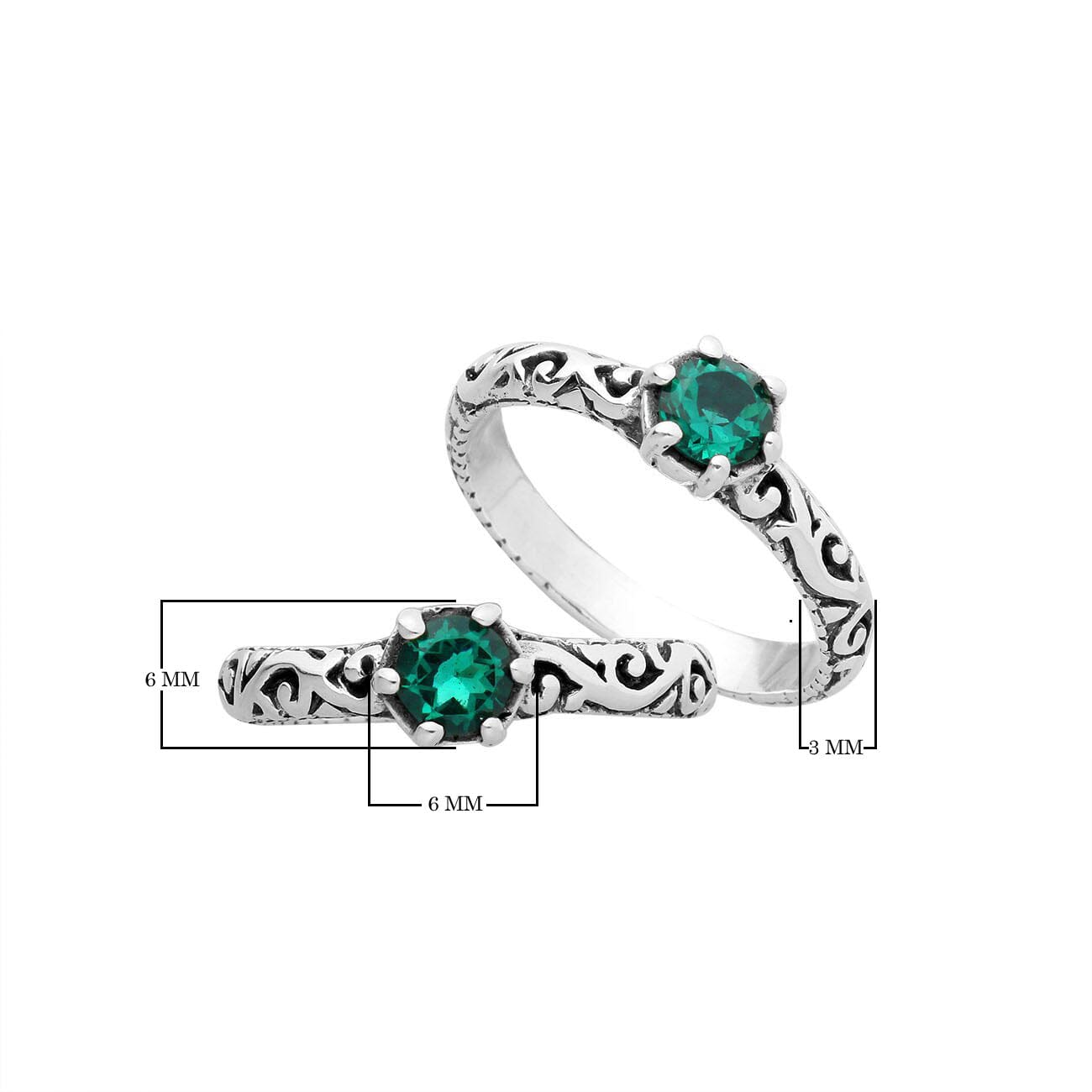 Sterling silver filigree ring with round Green Quartz, artisan handcrafted Quartz jewelry for women, elegant everyday accessory.