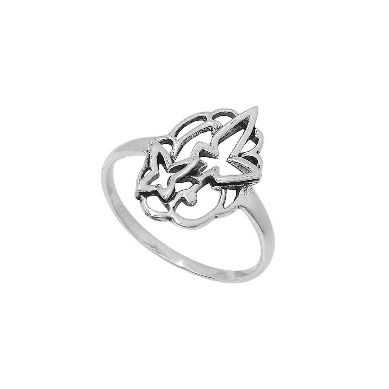 Sterling Silver Balinese Handcrafted Beautiful Simple Designer Ring With Polished Finish