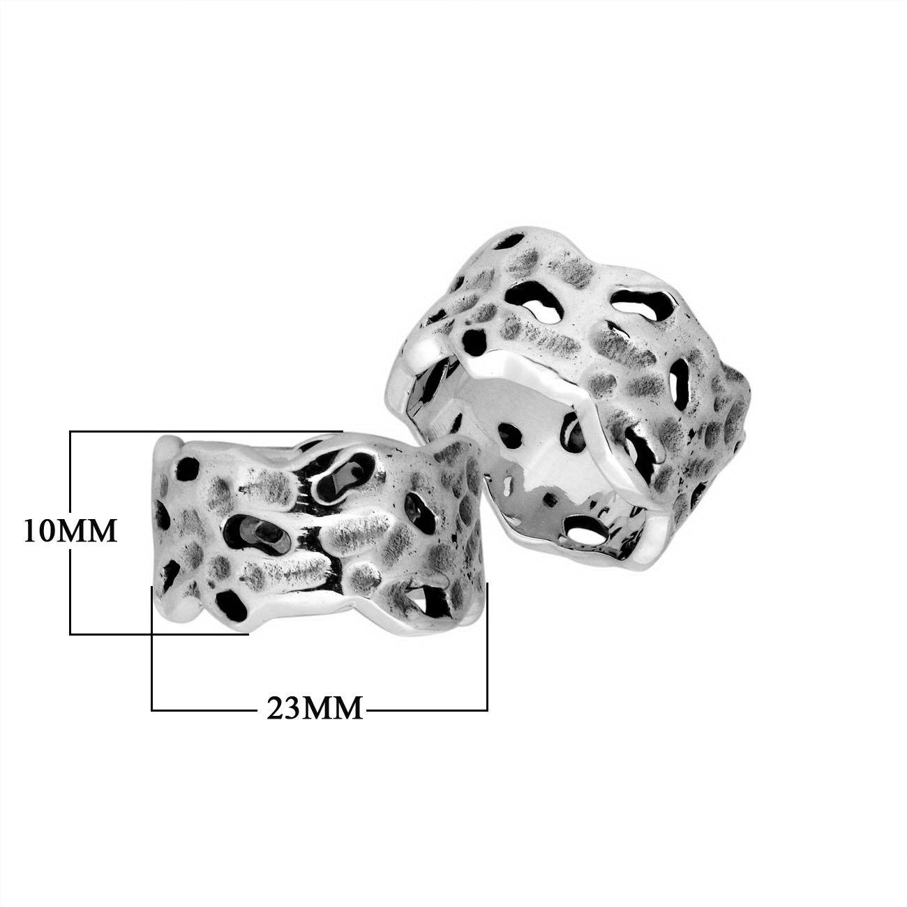 Sterling Silver beautiful design handcrafted ring from Bali, Indonesia with polished and oxidized detailing