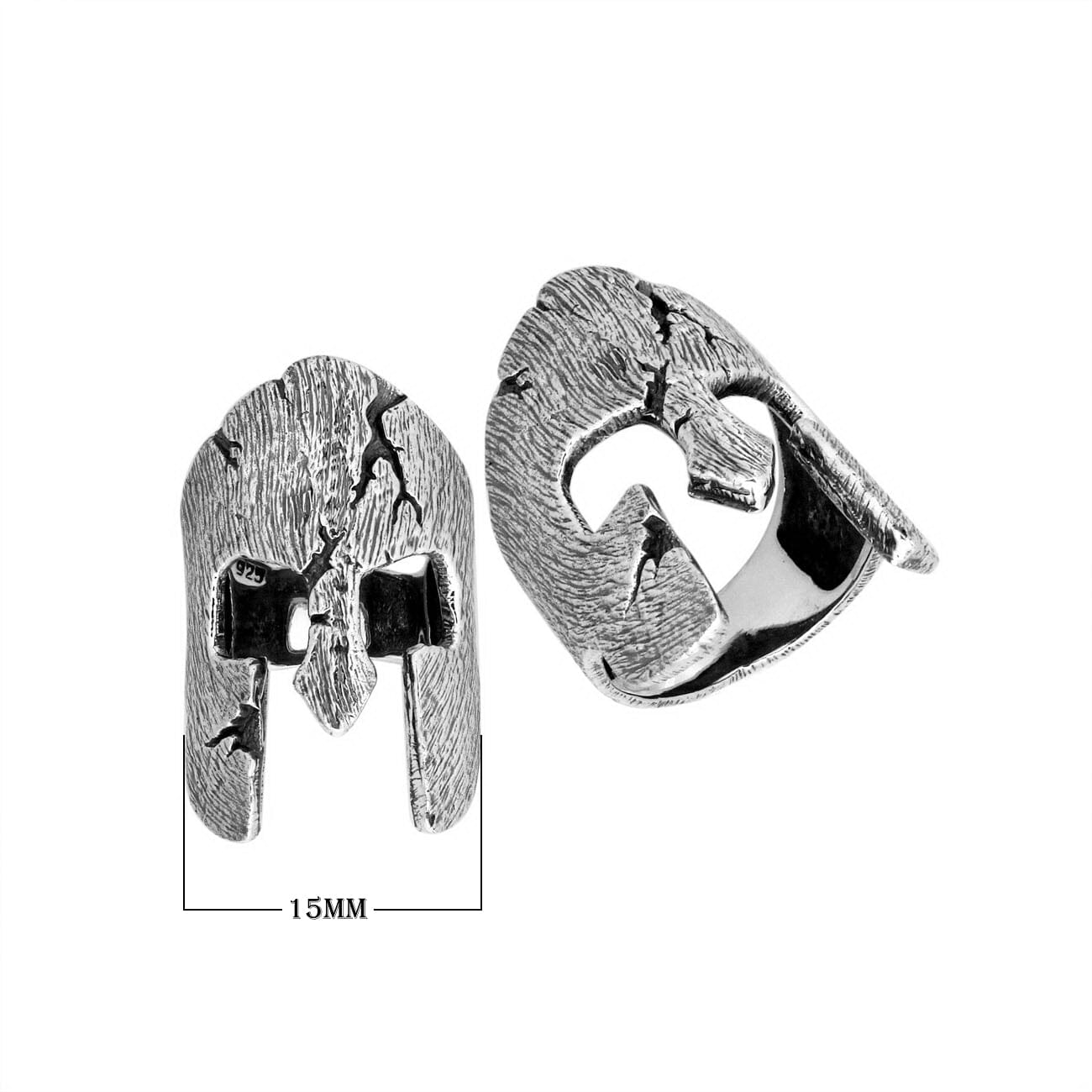 AR-9051-S-6'' Sterling Silver Beautiful Stylish Ring With Plain Silver Jewelry Bali Designs Inc 