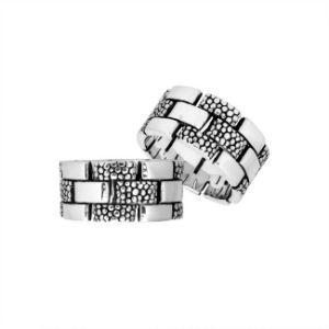 AR-9053-S-6'' Sterling Silver Beautiful Pretty Designer Nice Looking Ring With Plain Silver Jewelry Bali Designs Inc 