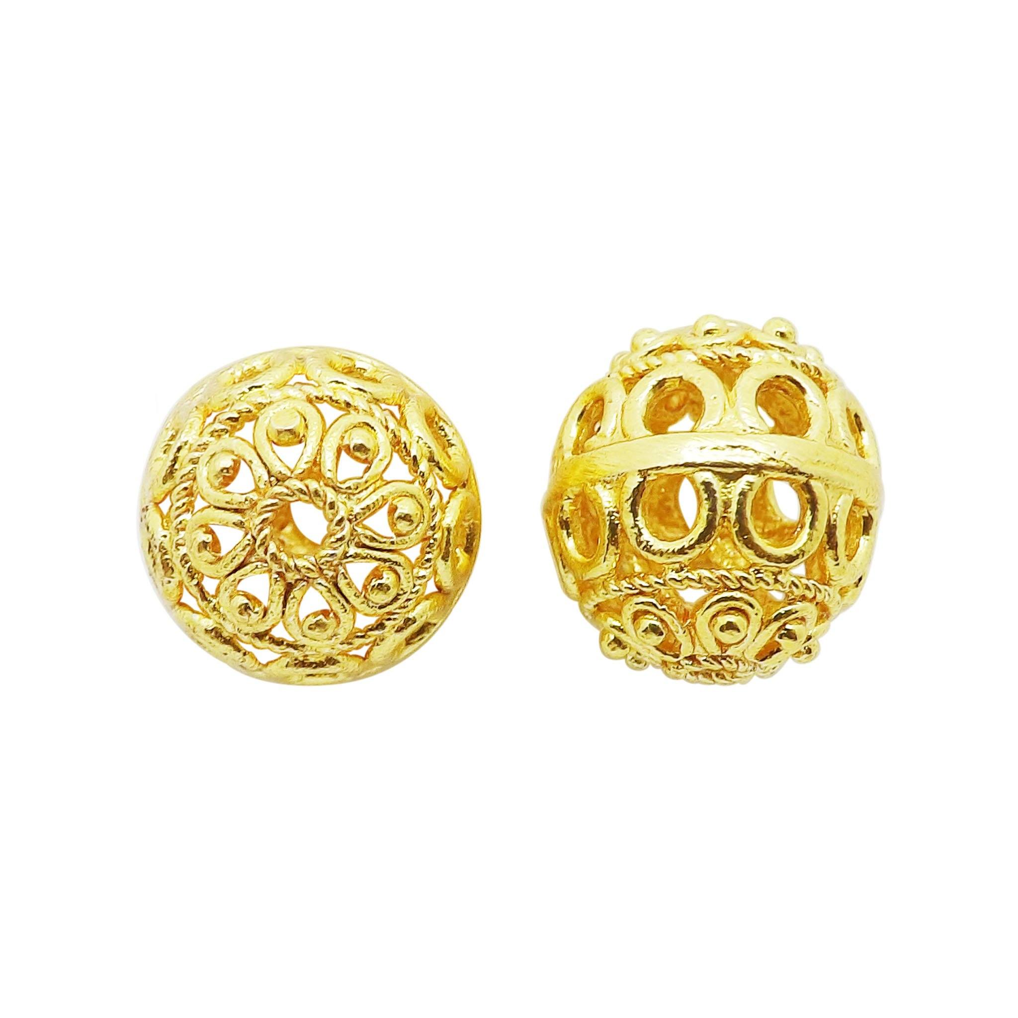 BG-100 18K Gold Overlay Bali Bead Beads Bali Designs Inc 