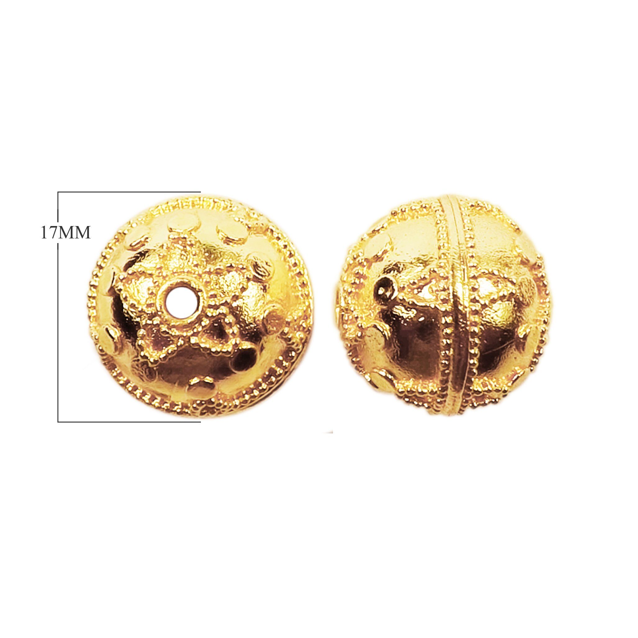 BG-108 18K Gold Overlay Bali Bead Beads Bali Designs Inc 