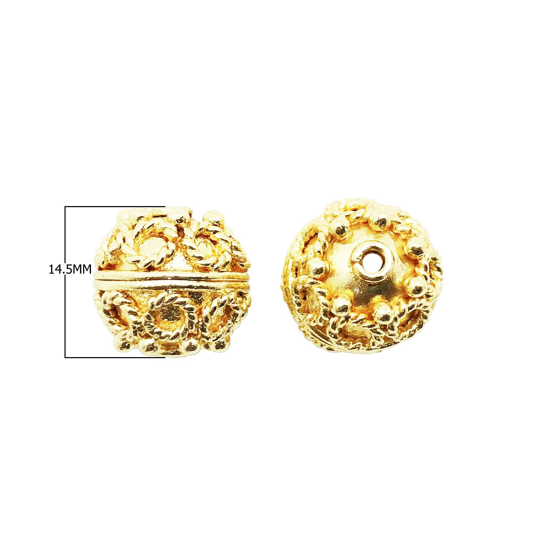 BG-109 18K Gold Overlay Bali Bead Beads Bali Designs Inc 