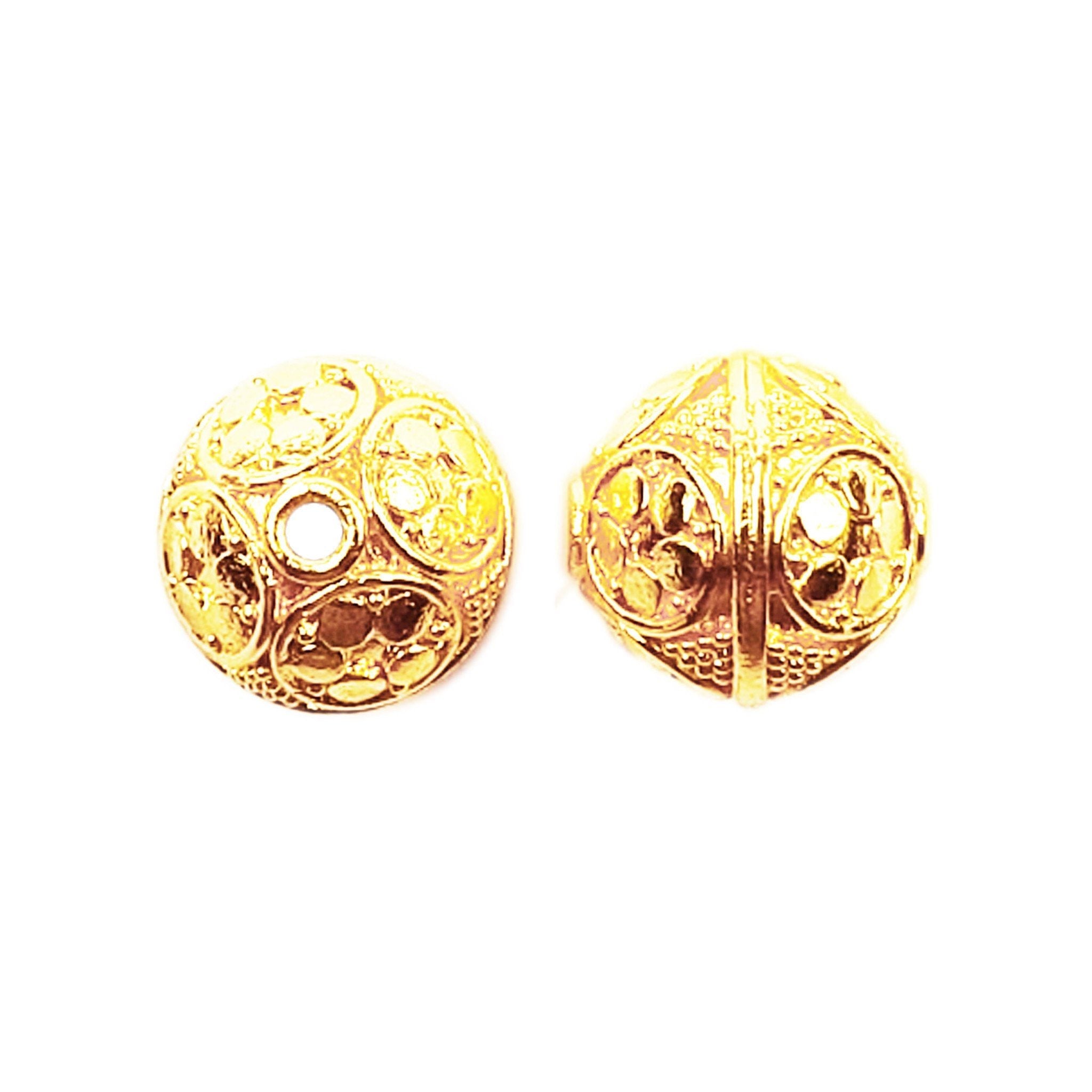 BG-110 18K Gold Overlay Bali Bead Beads Bali Designs Inc 