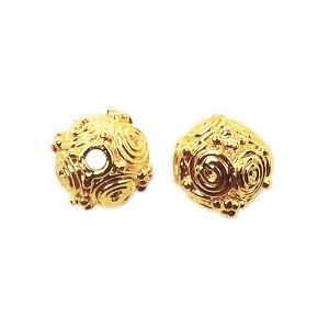 BG-112-8MM 18K Gold Overlay Bali Bead Beads Bali Designs Inc 