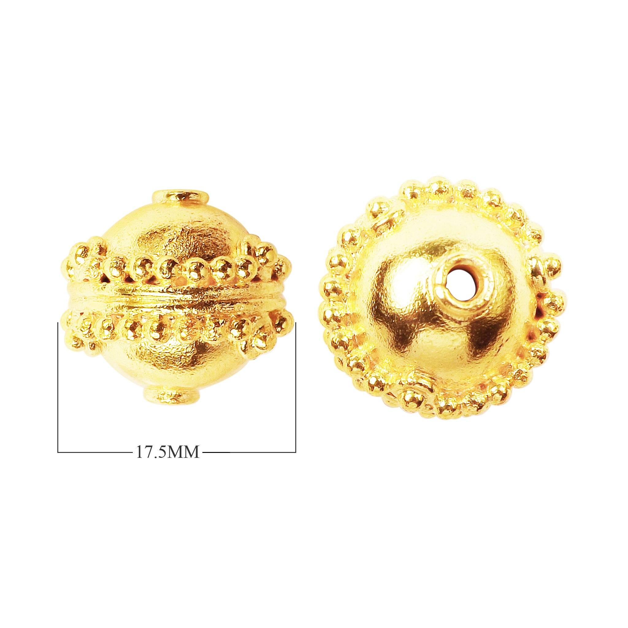 BG-115 18K Gold Overlay Bali Bead Beads Bali Designs Inc 