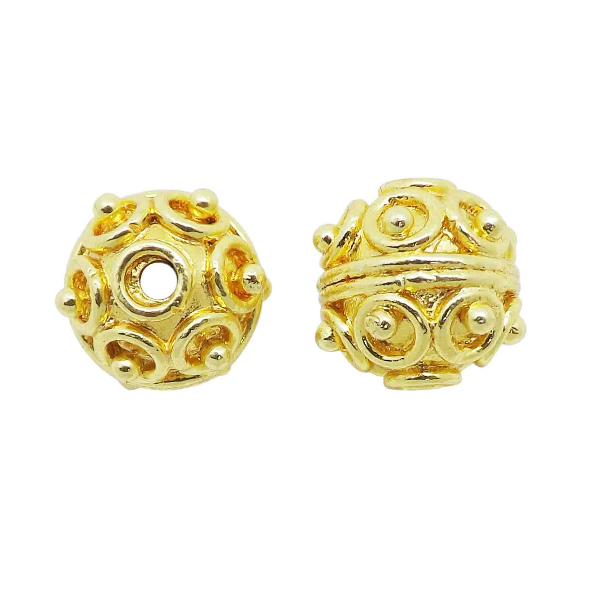 BG-117 18K Gold Overlay Bali Bead Beads Bali Designs Inc 