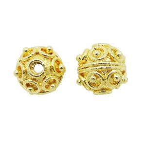 BG-117 18K Gold Overlay Bali Bead Beads Bali Designs Inc 