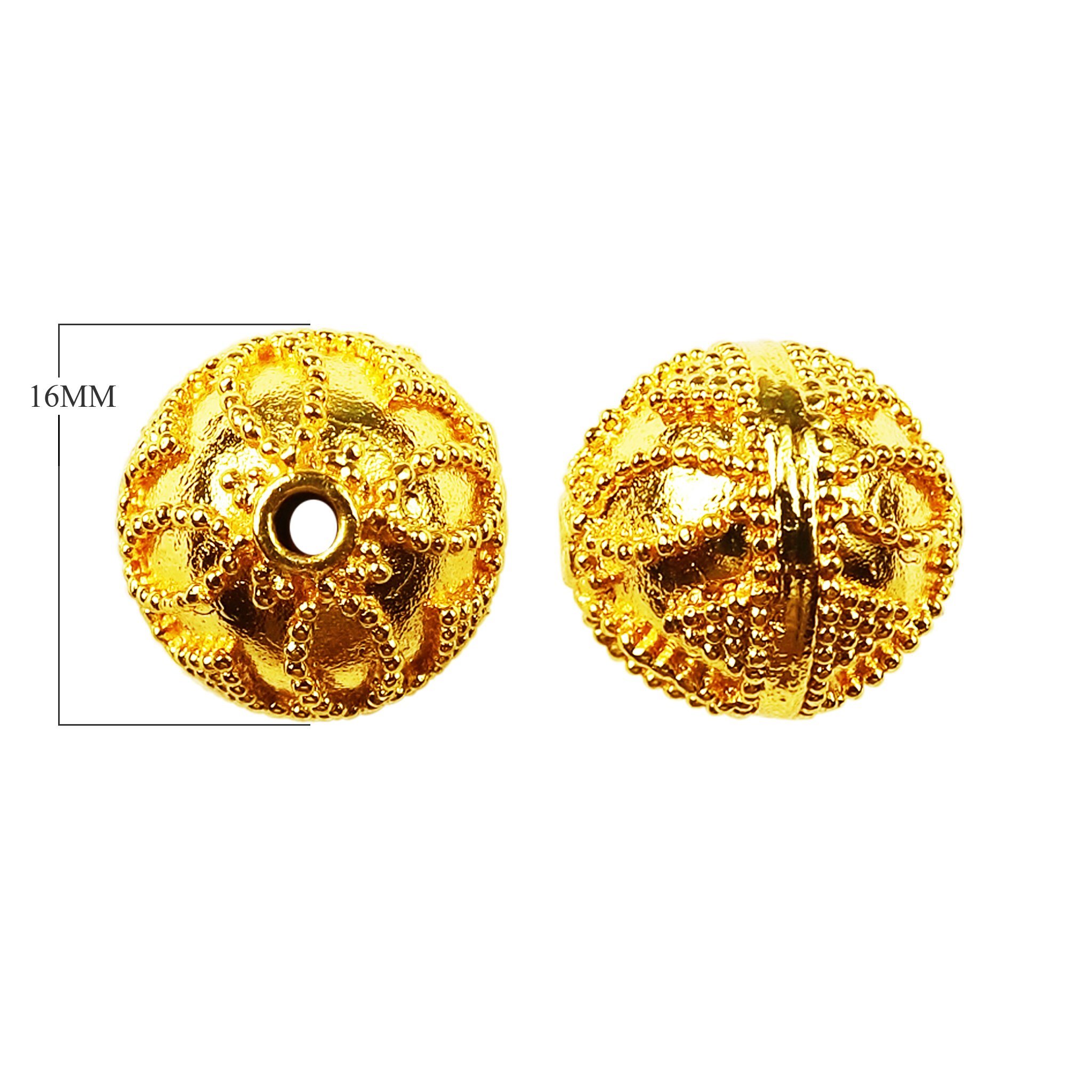 BG-121 18K Gold Overlay Bali Bead Beads Bali Designs Inc 