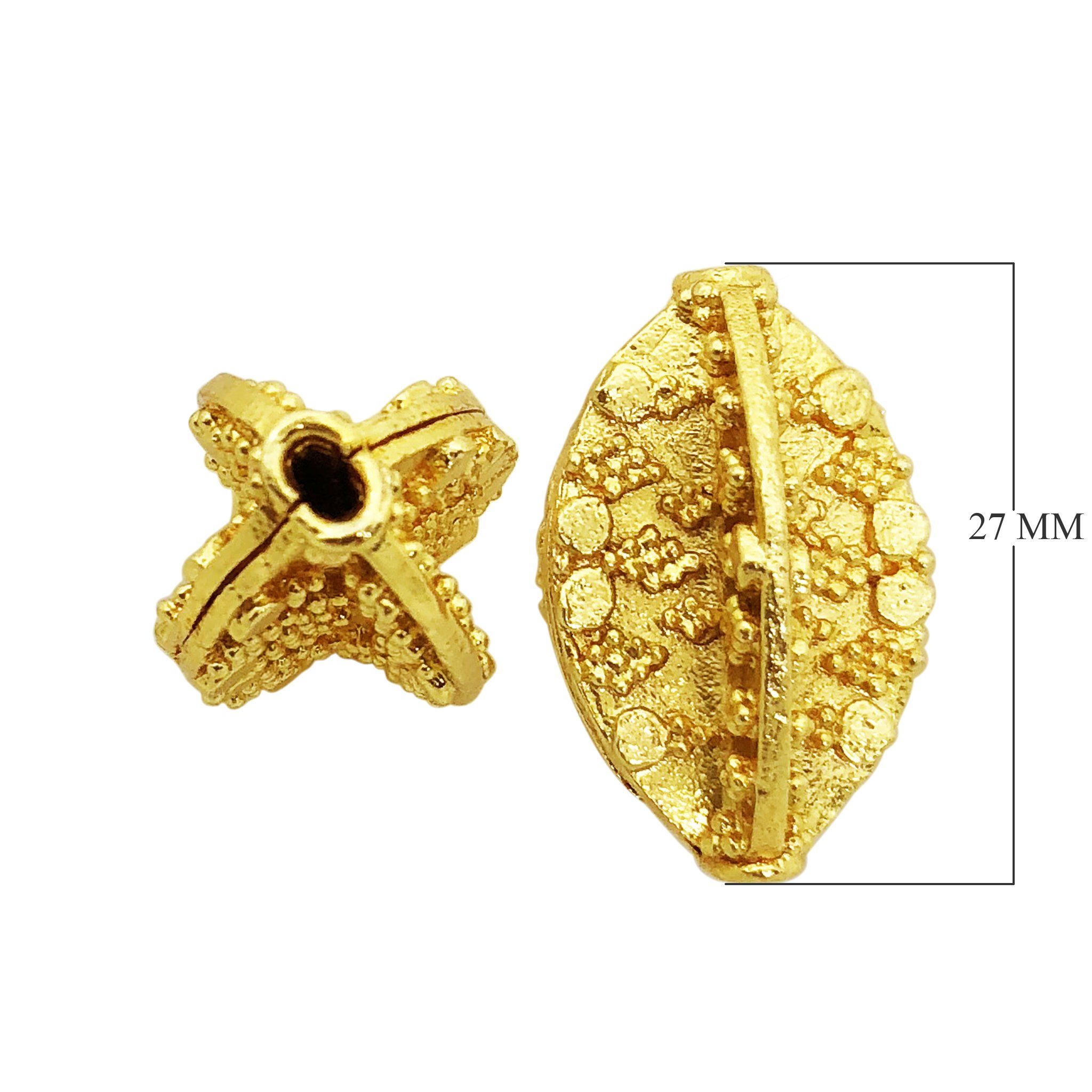 BG-124 18K Gold Overlay Bali Bead Beads Bali Designs Inc 