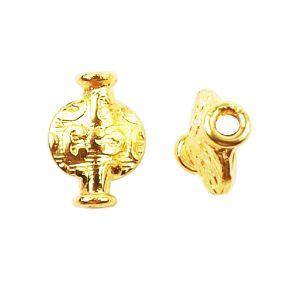 BG-130 18K Gold Overlay Motif Bead Beads Bali Designs Inc 