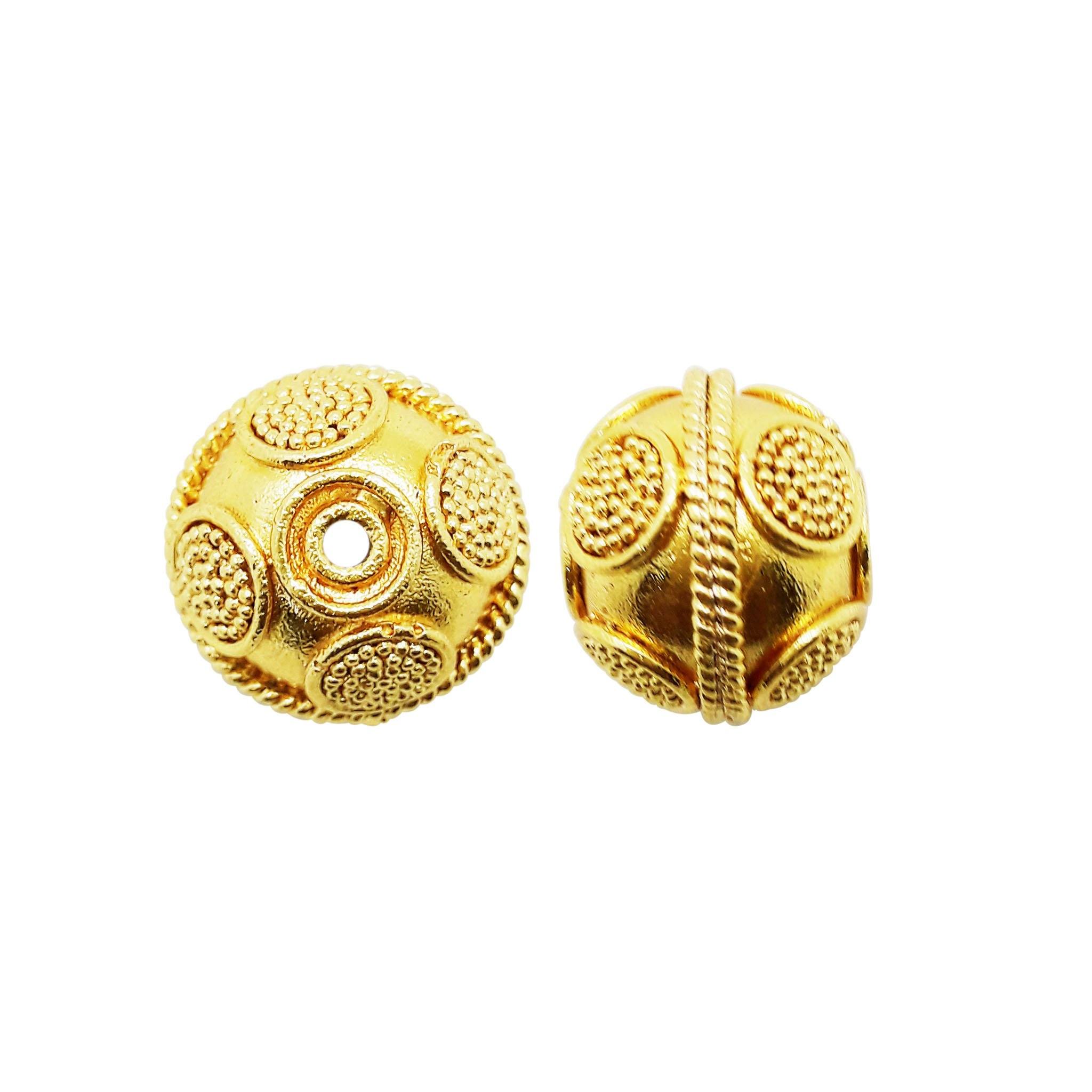 BG-132 18K Gold Overlay Bali Bead Beads Bali Designs Inc 