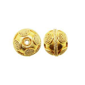 BG-132 18K Gold Overlay Bali Bead Beads Bali Designs Inc 