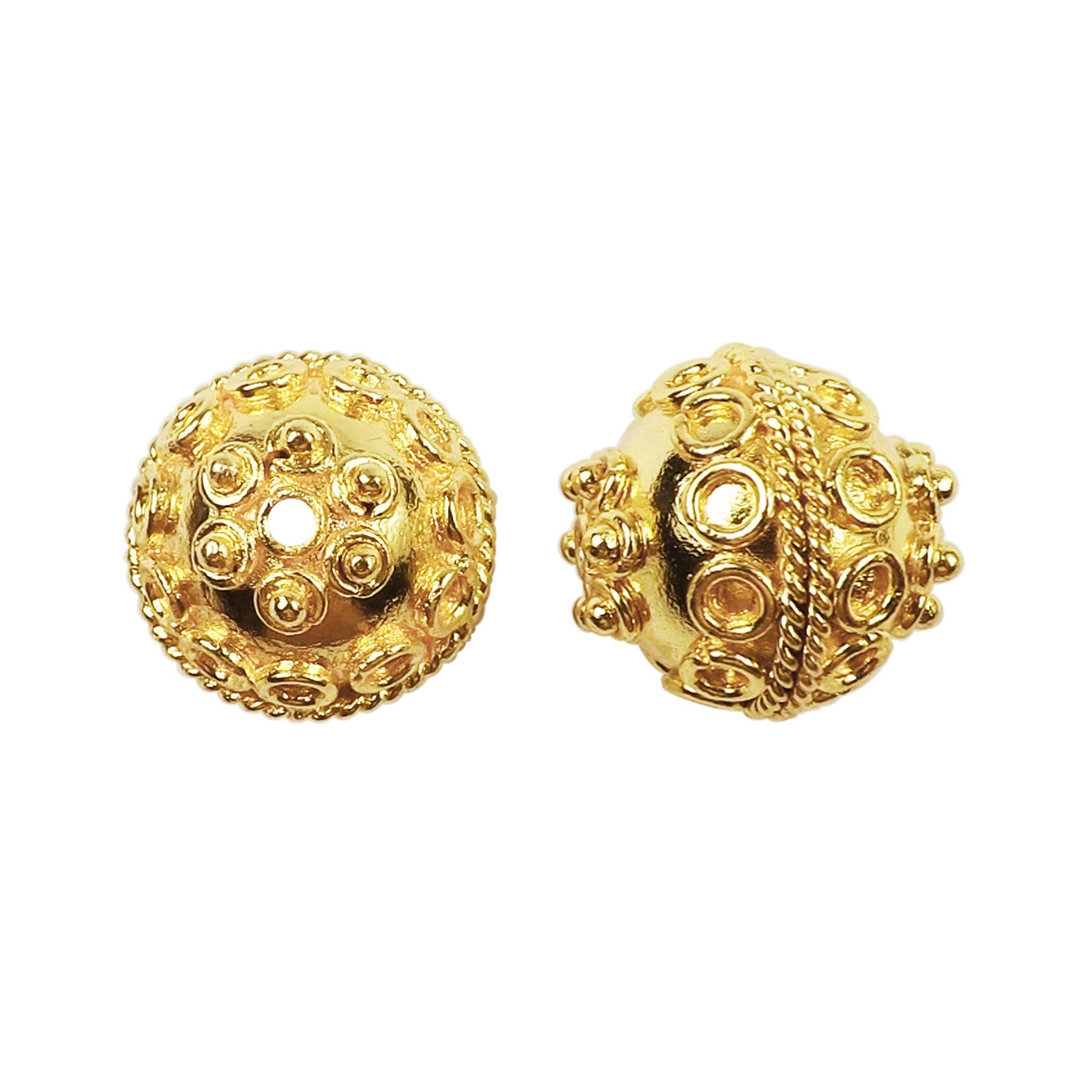 BG-134 18K Gold Overlay Bali Bead Beads Bali Designs Inc 