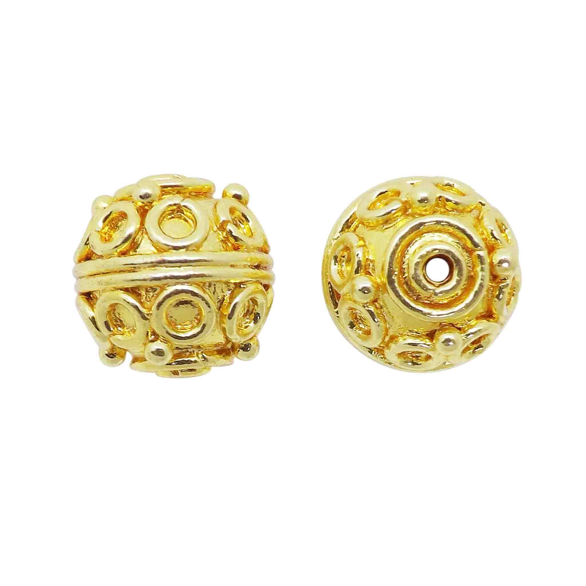 BG-135 18K Gold Overlay Bali Bead Beads Bali Designs Inc 