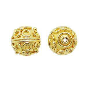 BG-135 18K Gold Overlay Bali Bead Beads Bali Designs Inc 