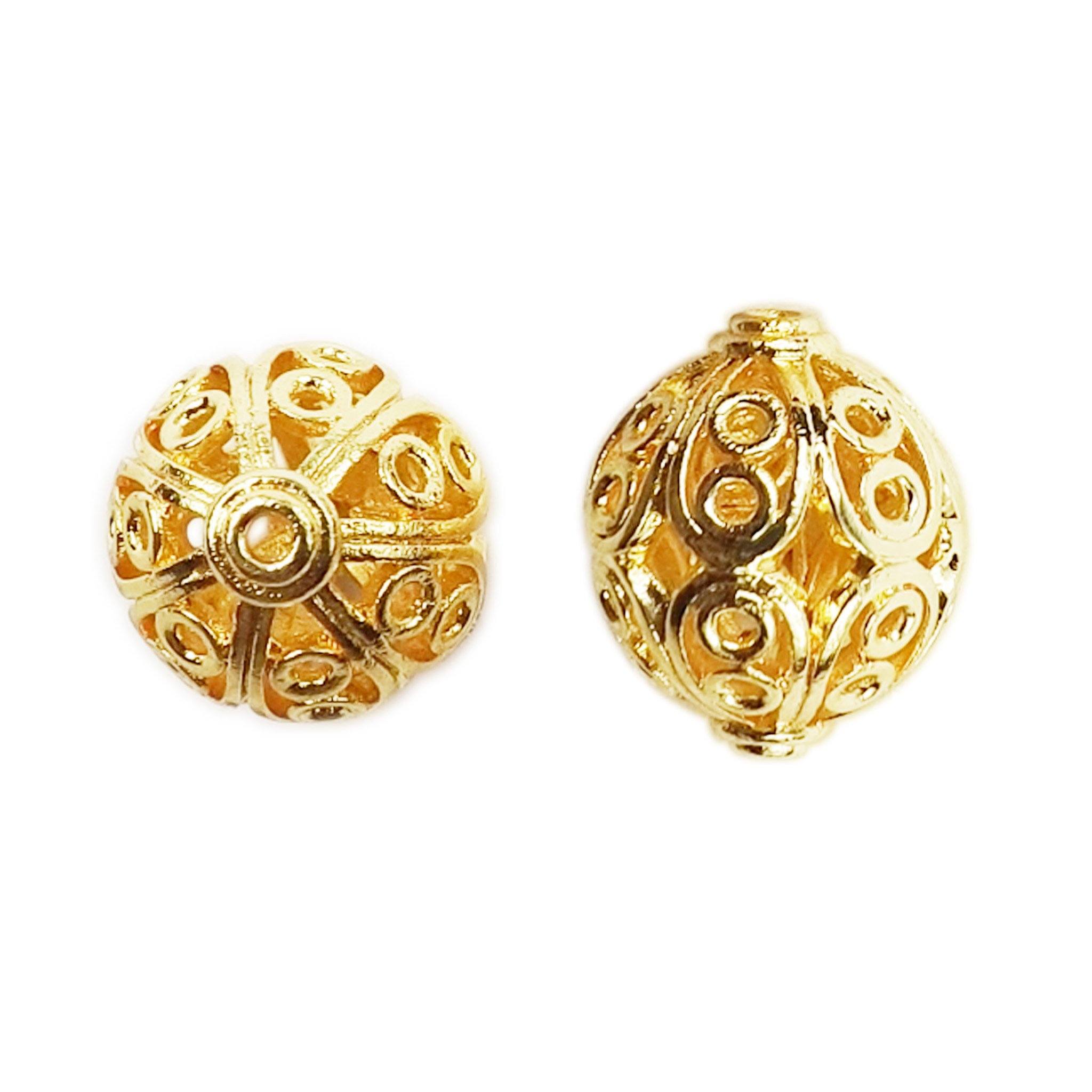 BG-136 18K Gold Overlay Bali Bead Beads Bali Designs Inc 