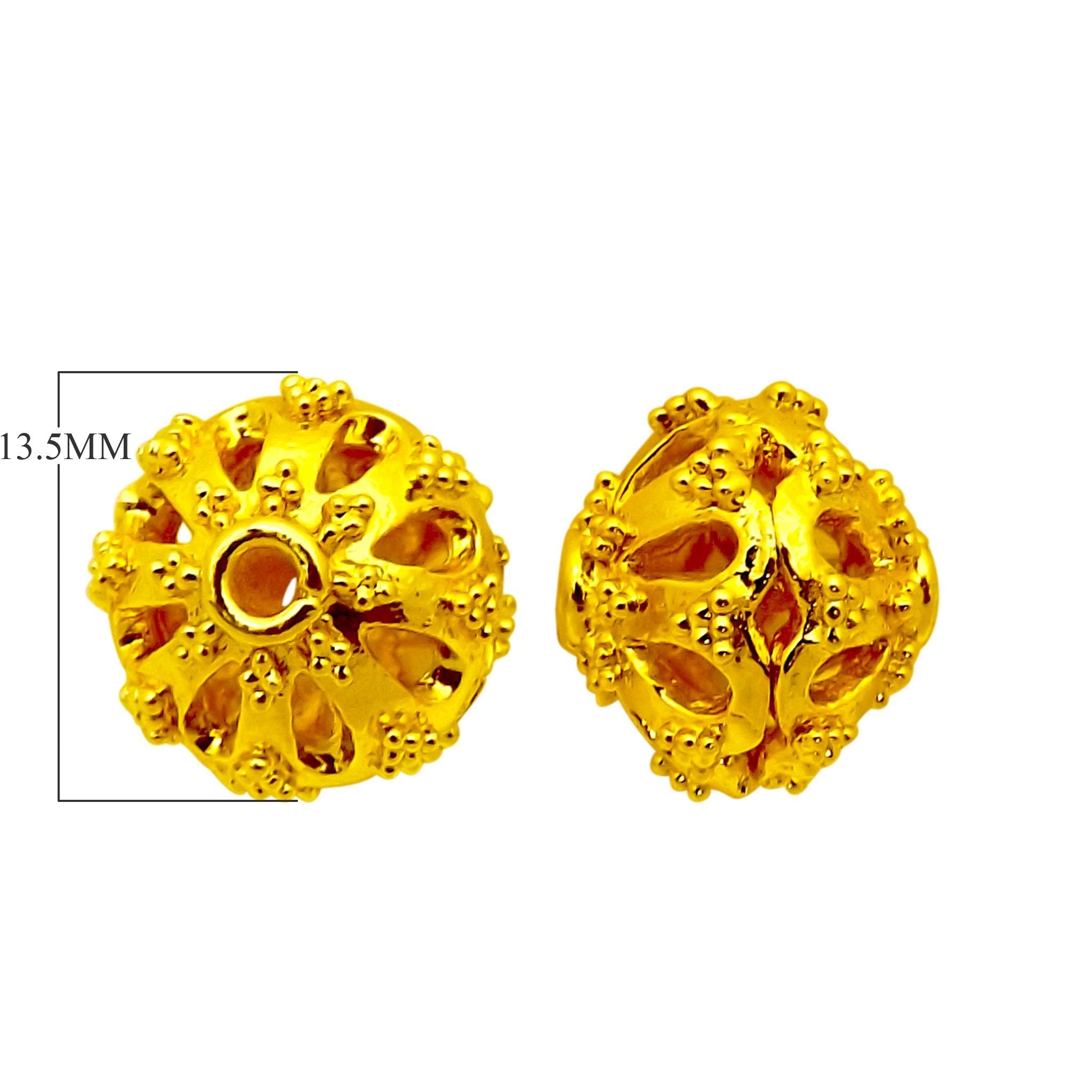 BG-137 18K Gold Overlay Bali Bead Beads Bali Designs Inc 