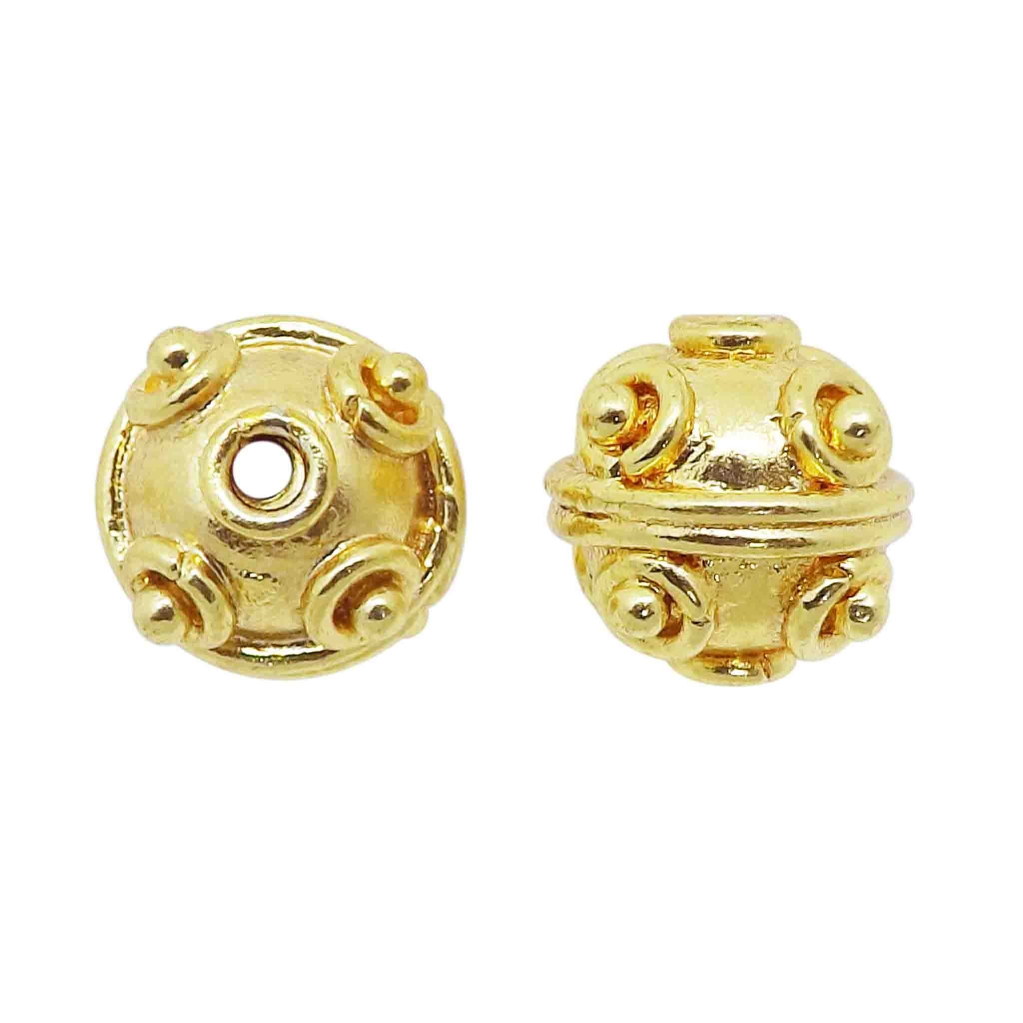 BG-142 18K Gold Overlay Bali Bead Beads Bali Designs Inc 