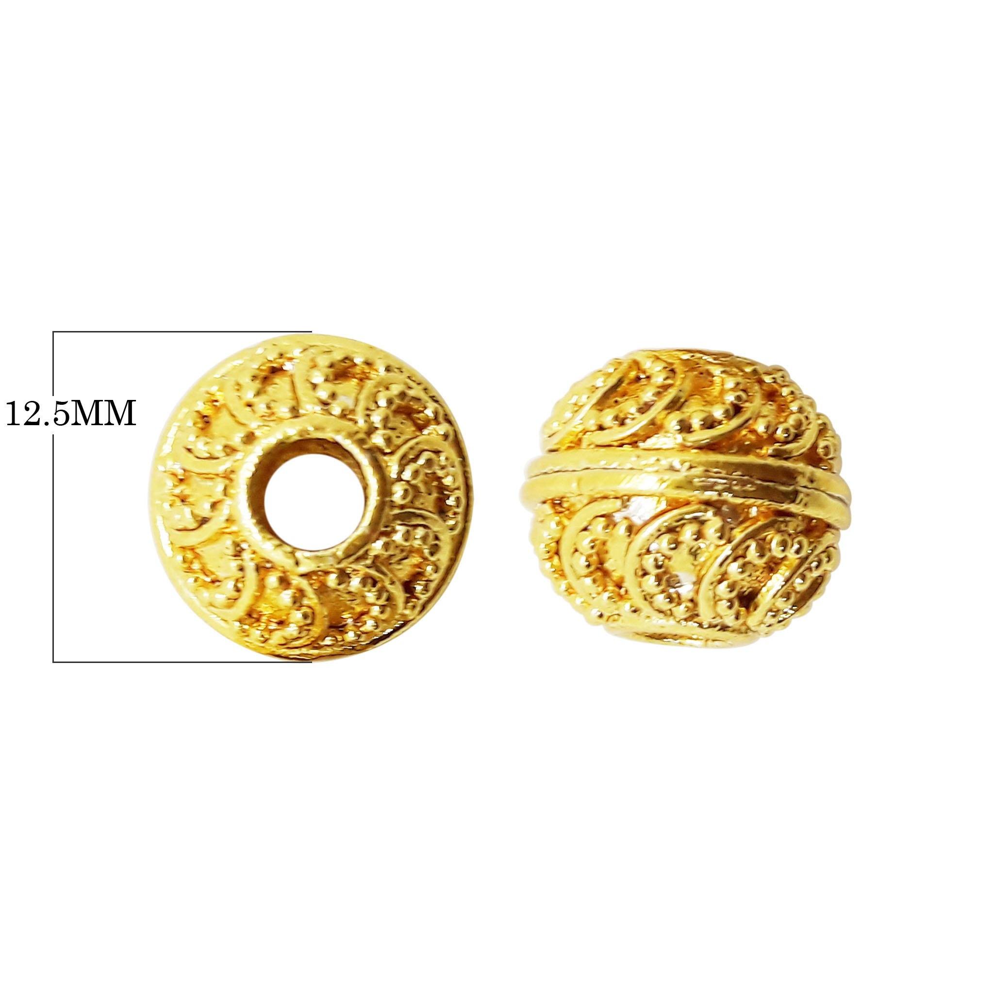 BG-146 18K Gold Overlay Bali Bead Beads Bali Designs Inc 