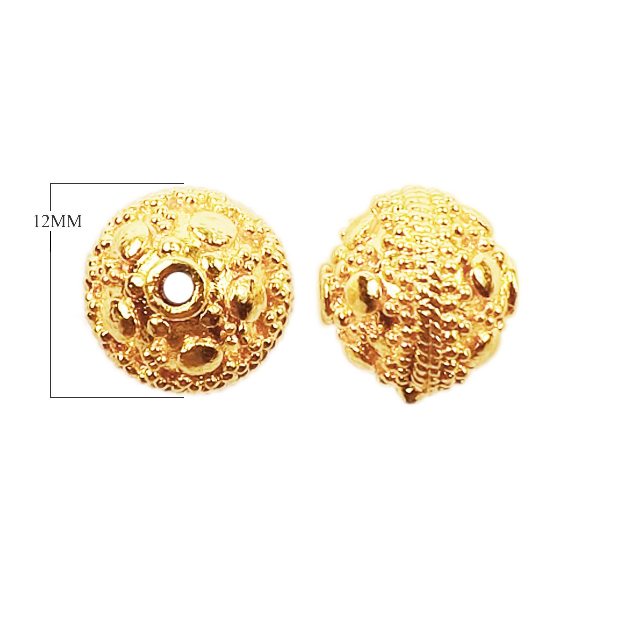 BG-150 18K Gold Overlay Bali Bead Beads Bali Designs Inc 