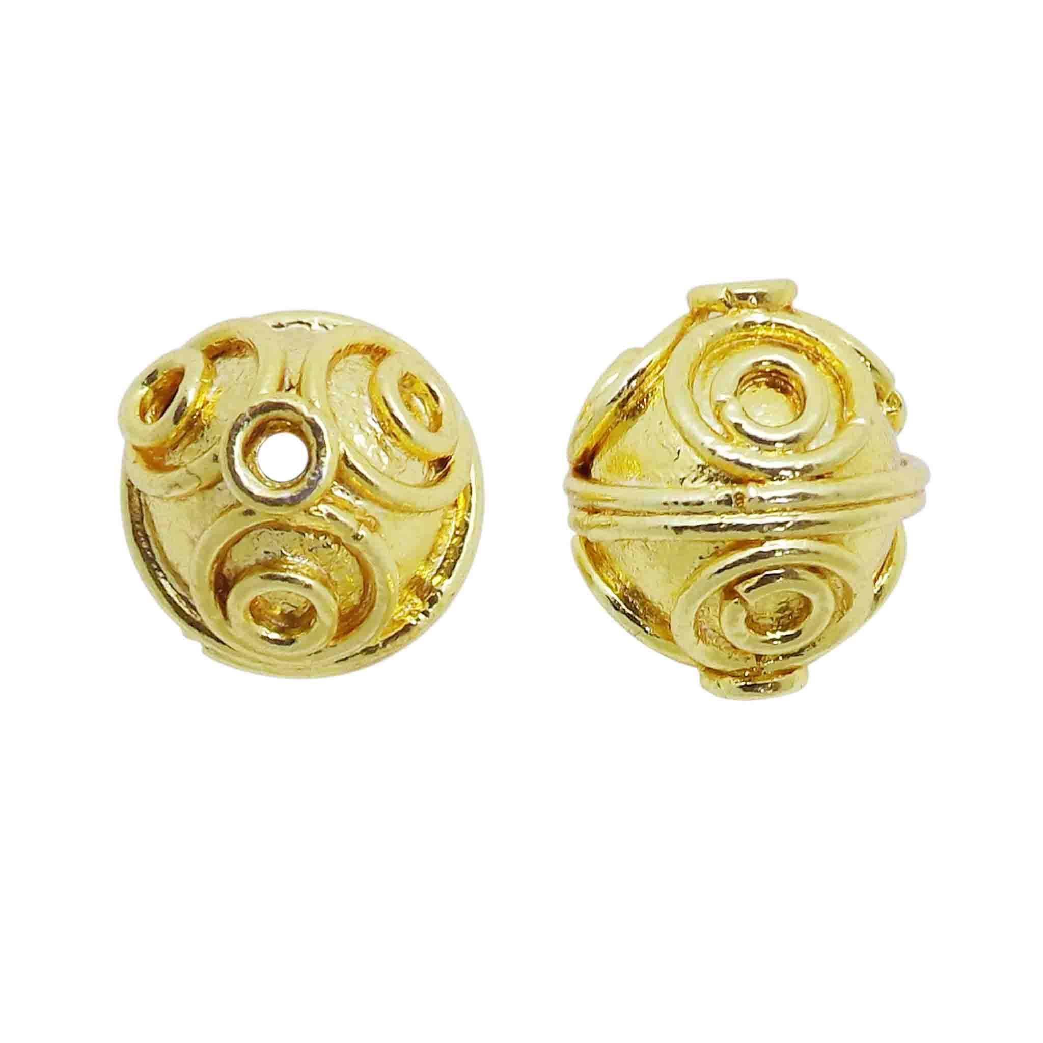 BG-151 18K Gold Overlay Bali Bead Beads Bali Designs Inc 