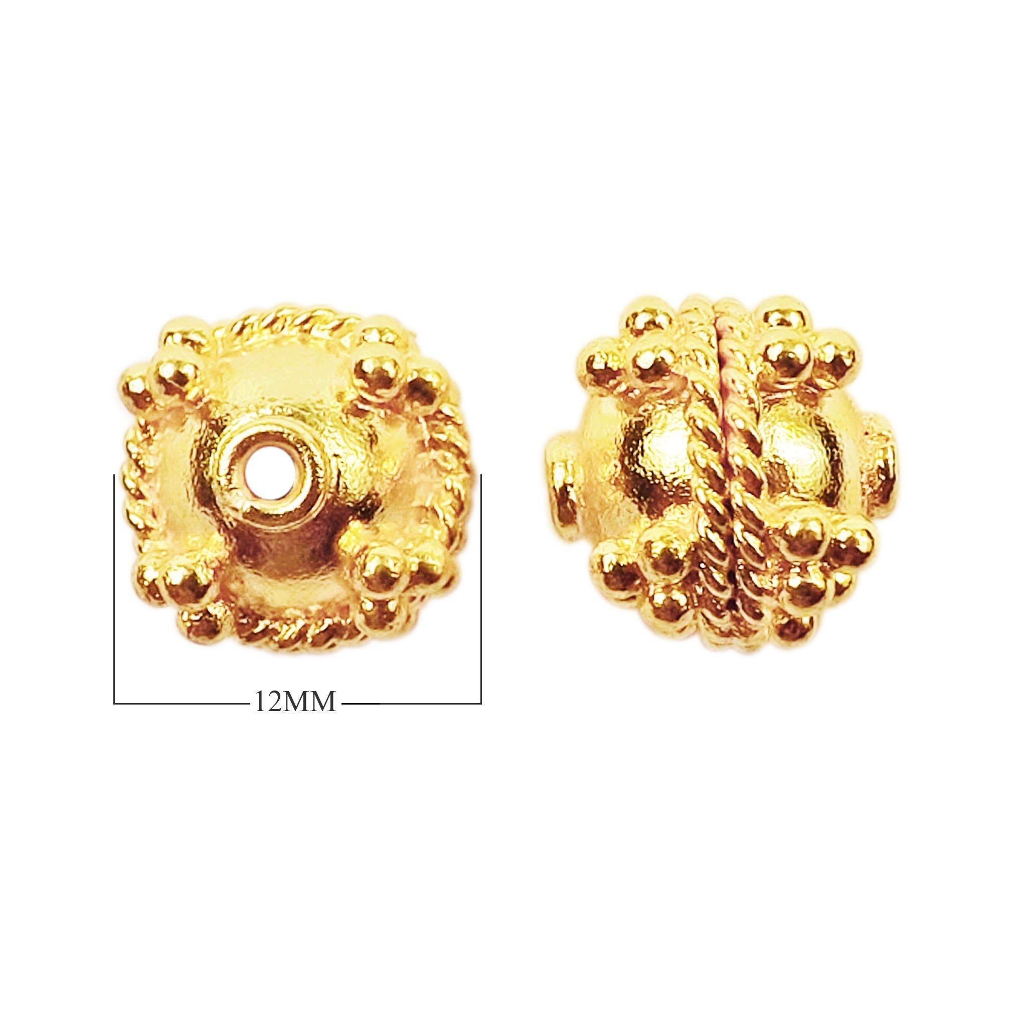 BG-156 18K Gold Overlay Bali Bead Beads Bali Designs Inc 