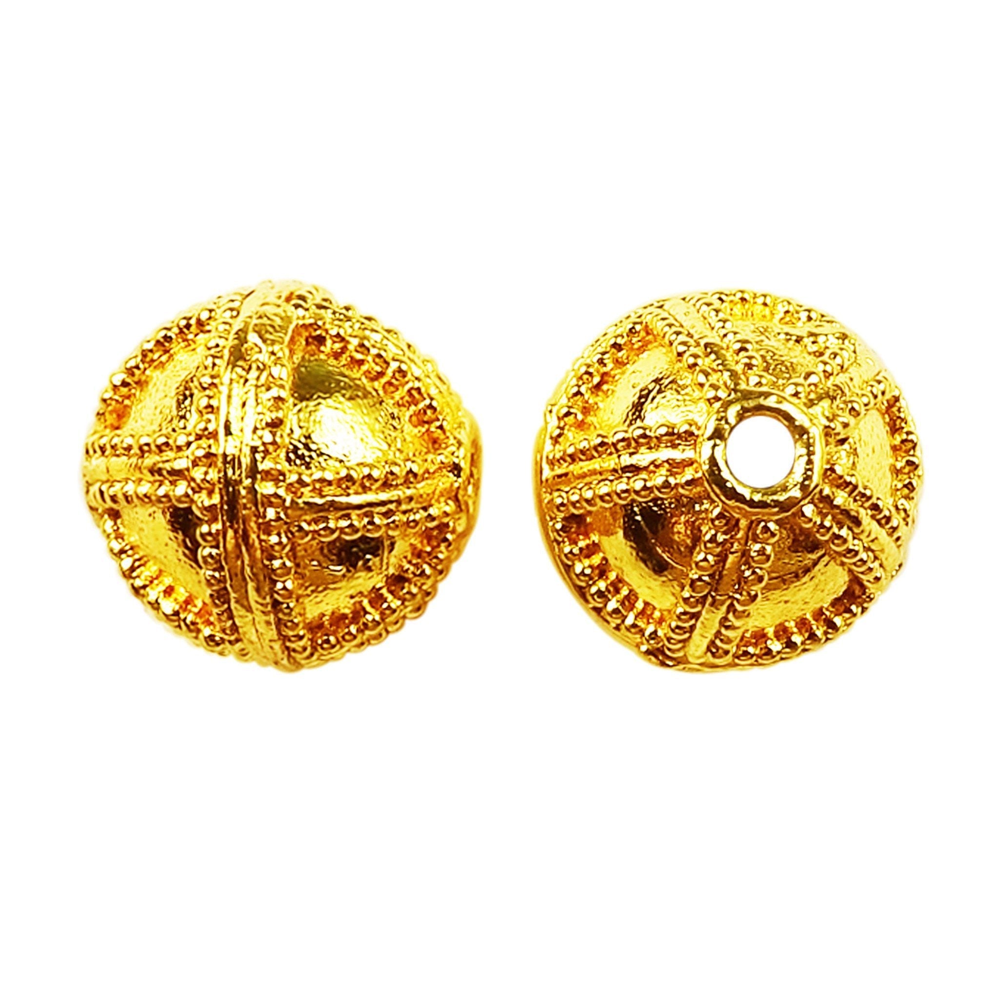 BG-157 18K Gold Overlay Bali Bead Beads Bali Designs Inc 