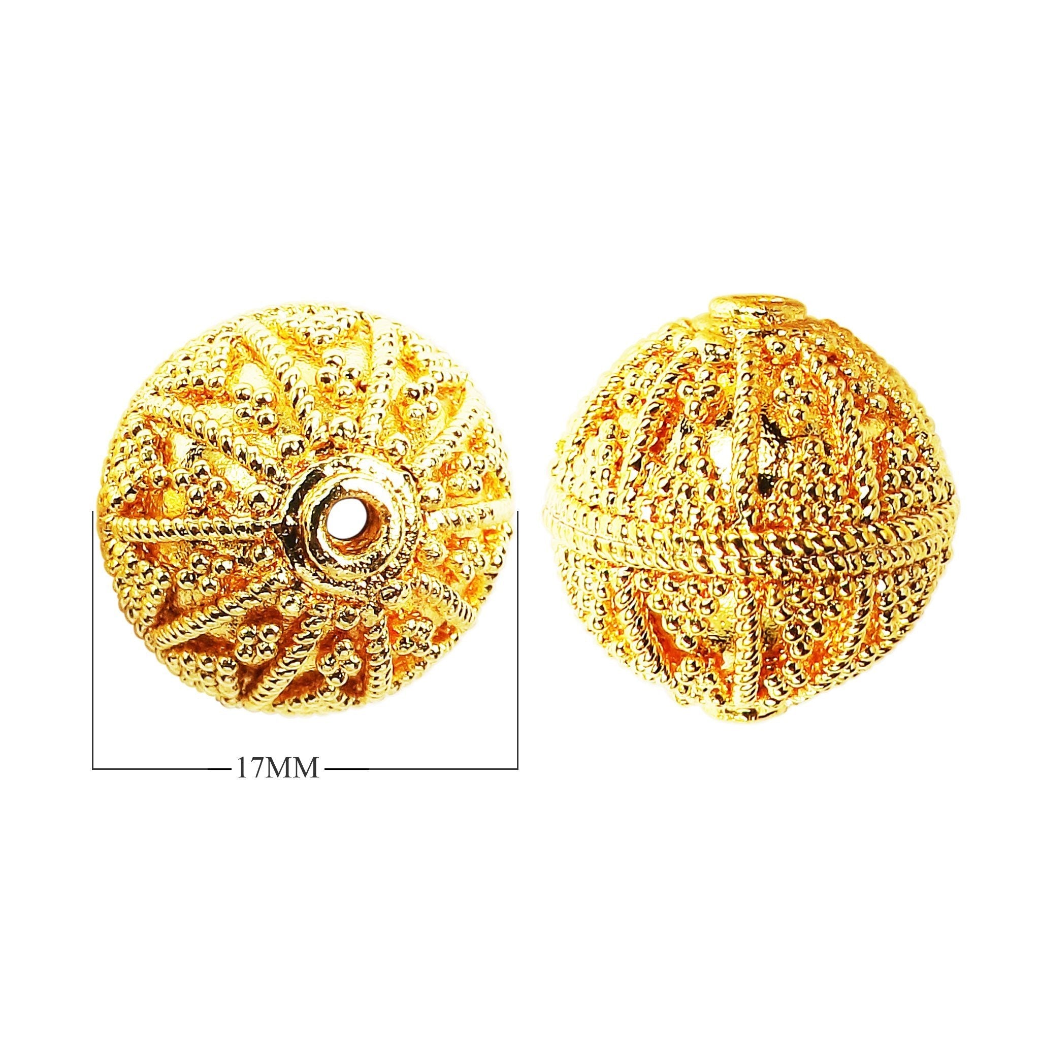 BG-162 18K Gold Overlay Bali Bead Beads Bali Designs Inc 