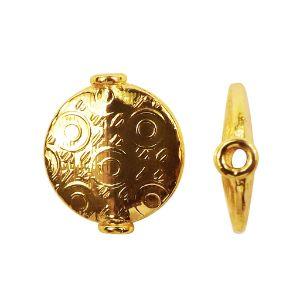 BG-166 18K Gold Overlay Motif Bead Beads Bali Designs Inc 