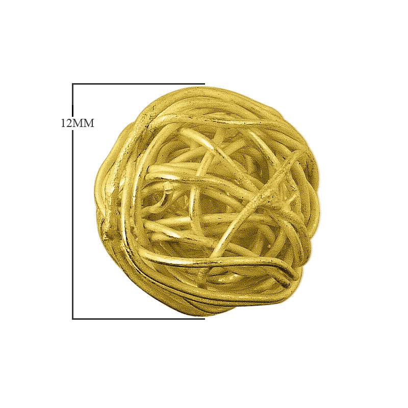 BG-213 18K Gold Overlay Wire Bead Beads Bali Designs Inc 
