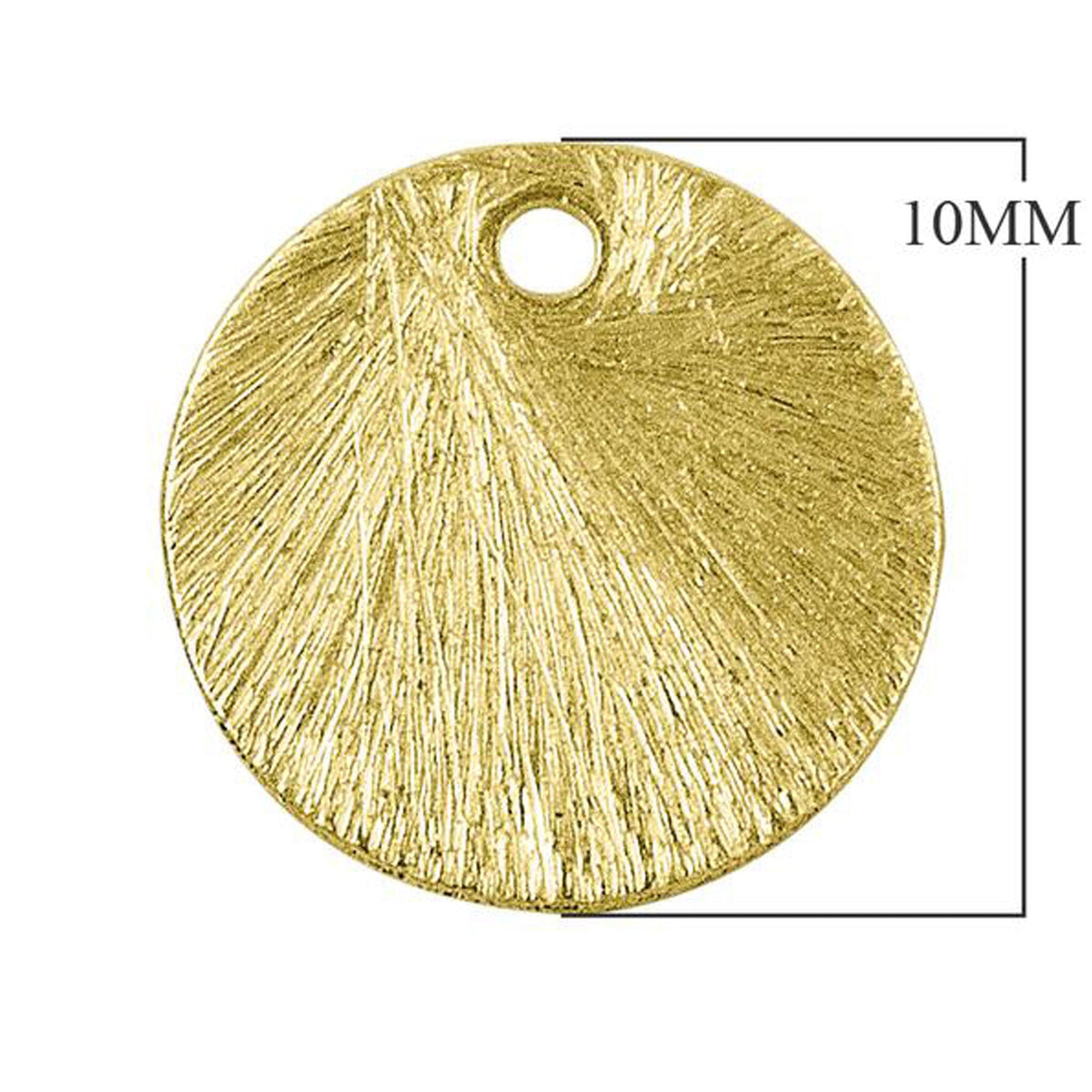 BG-217 18K Gold Overlay Round Shape Chip Bead Beads Bali Designs Inc 10MM 
