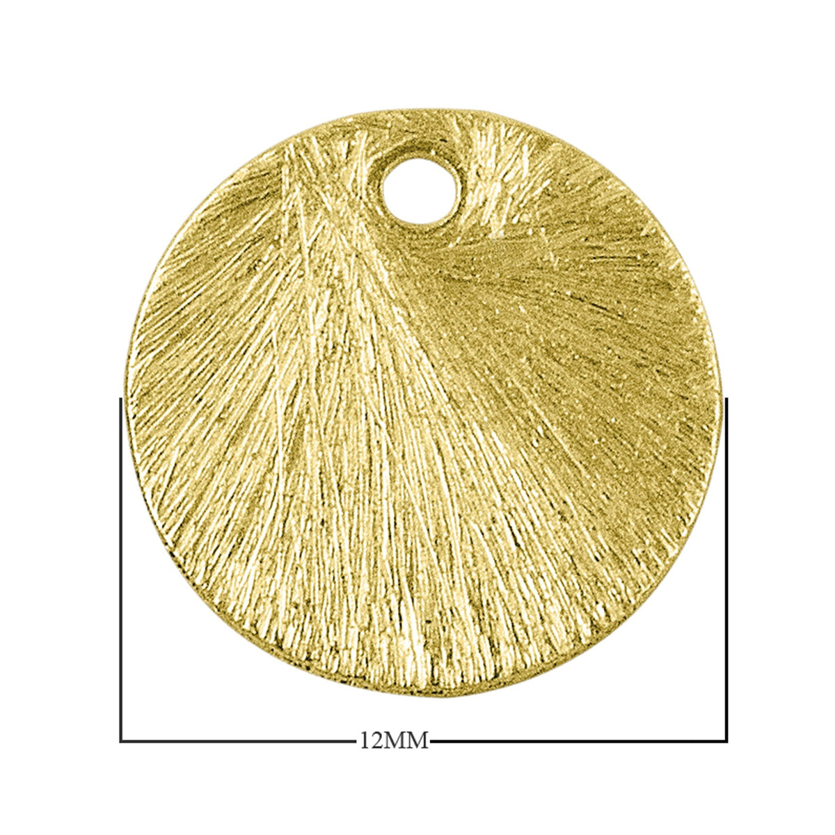 BG-217 18K Gold Overlay Round Shape Chip Bead Beads Bali Designs Inc 12MM 