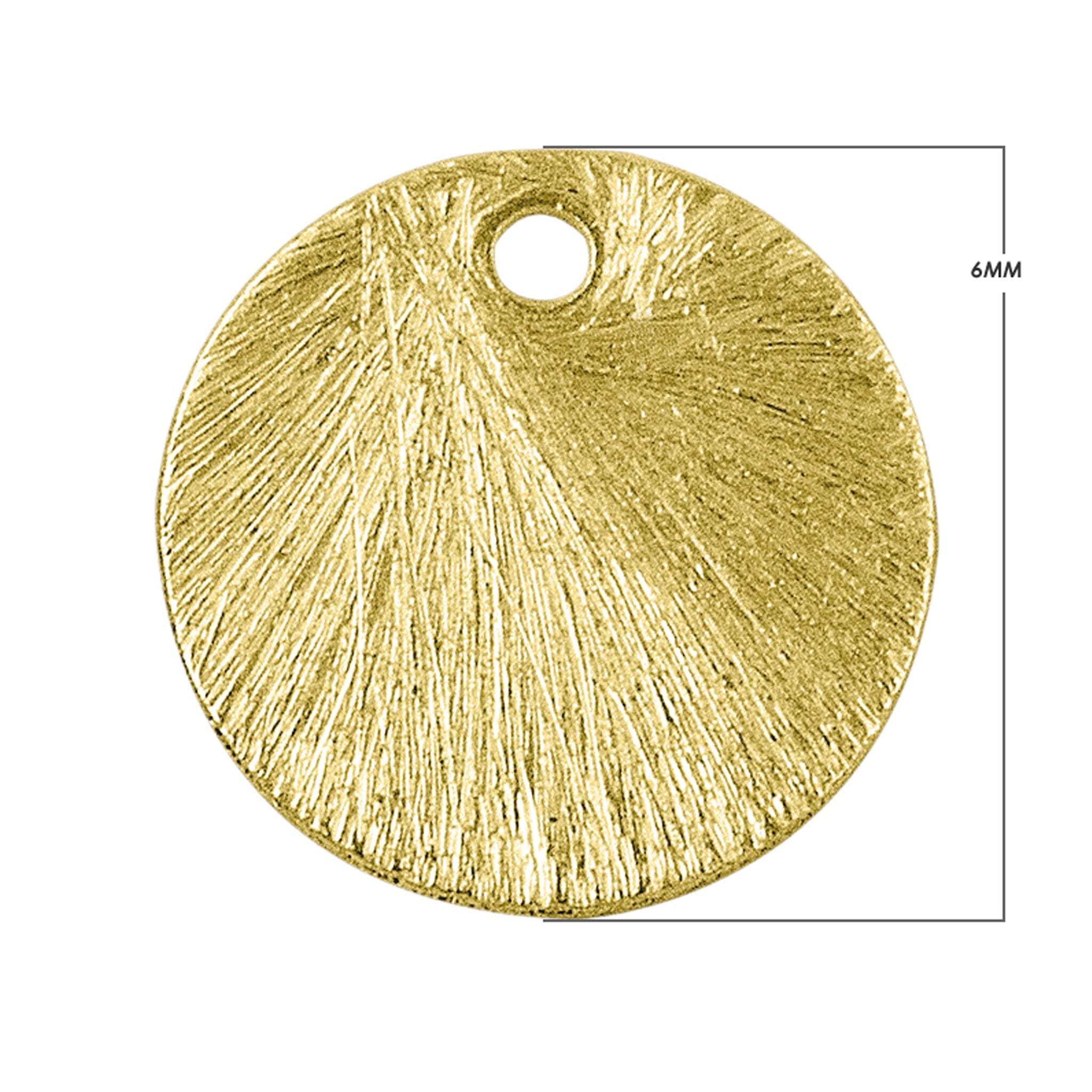 BG-217 18K Gold Overlay Round Shape Chip Bead Beads Bali Designs Inc 6MM 