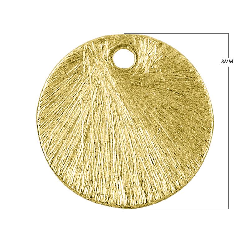 BG-217-8MM 18K Gold Overlay Round Shape Chip Bead Beads Bali Designs Inc 