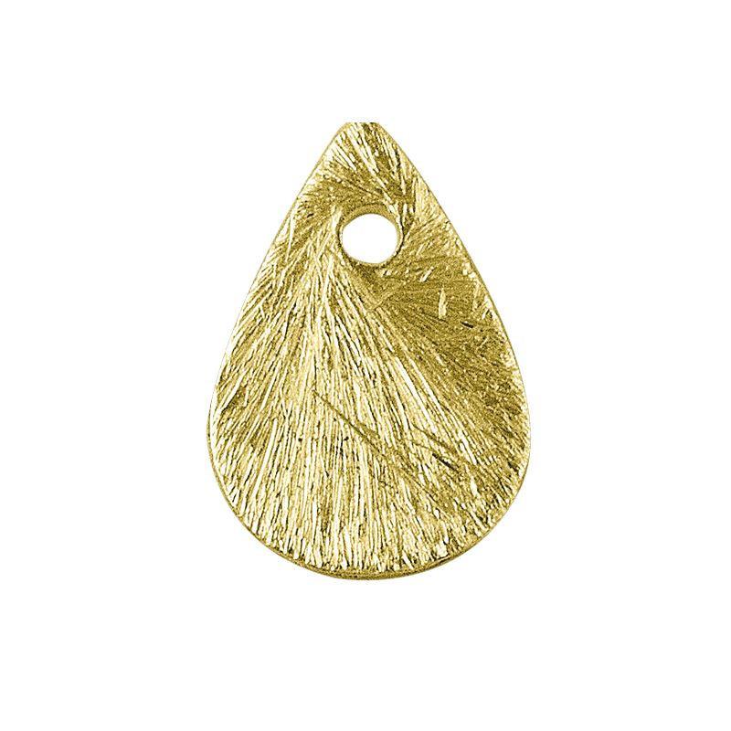 BG-220 18K Gold Overlay Pears Shape Chip Bead Beads Bali Designs Inc 