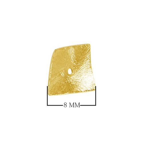 BG-240 18K Gold Overlay Square Shape Chip Bead Beads Bali Designs Inc 