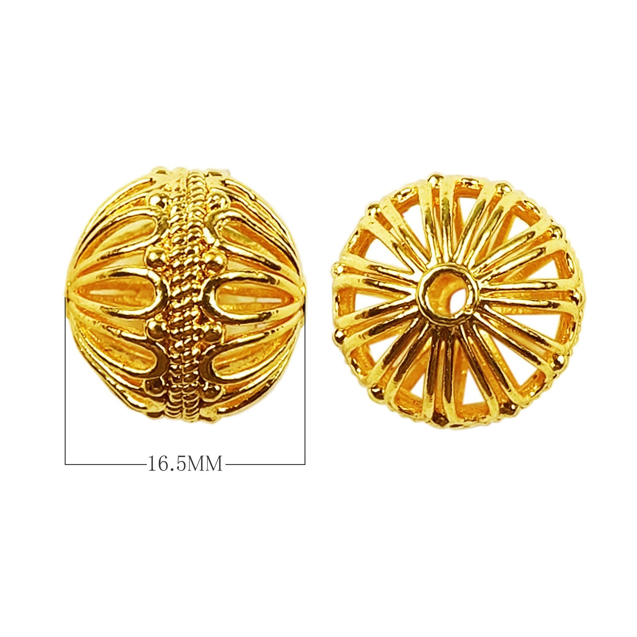 BG-241 18K Gold Overlay Bali Bead Beads Bali Designs Inc 