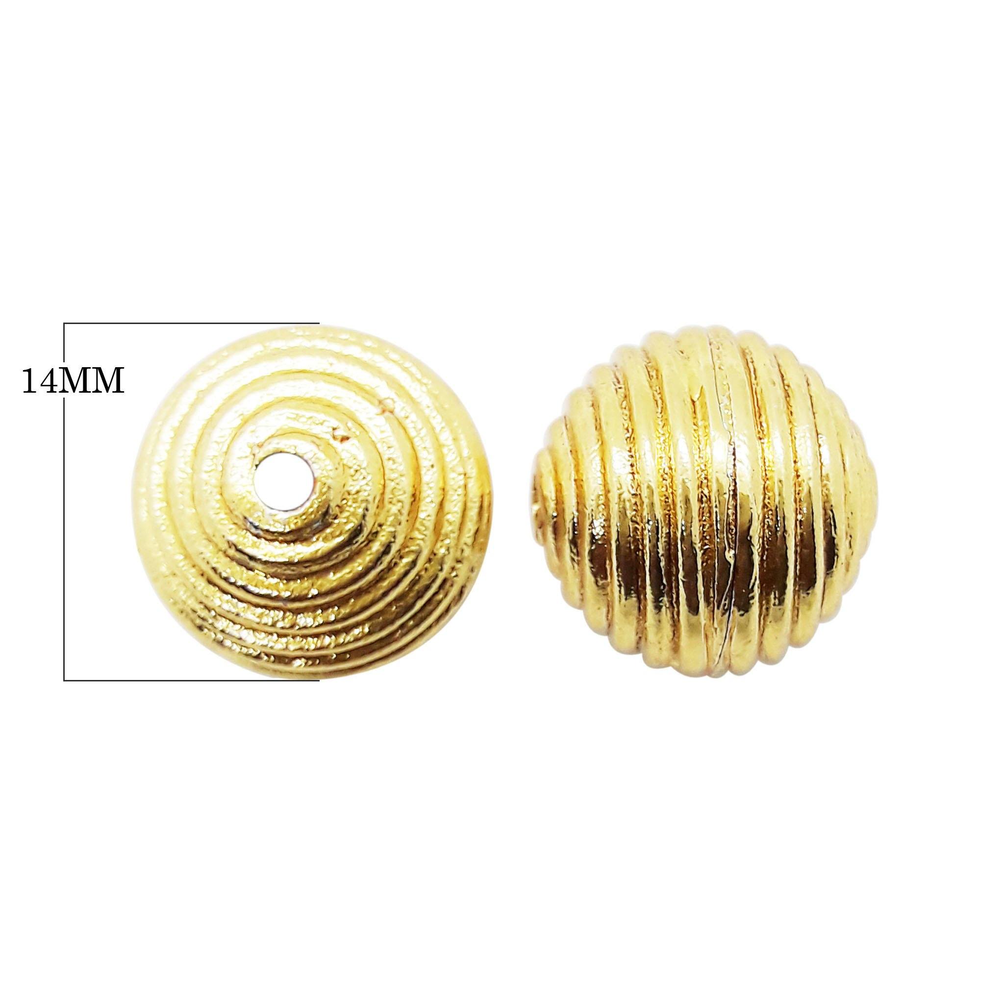 BG-247 18K Gold Overlay Bali Bead Beads Bali Designs Inc 