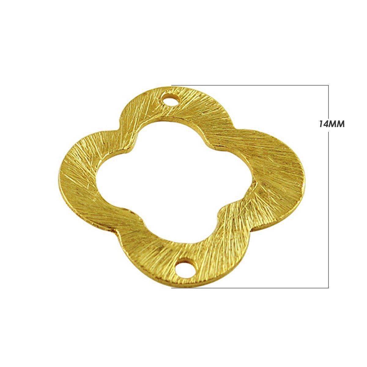BG-251-14MM 18K Gold Overlay Flower Shape Chip Bead Beads Bali Designs Inc 
