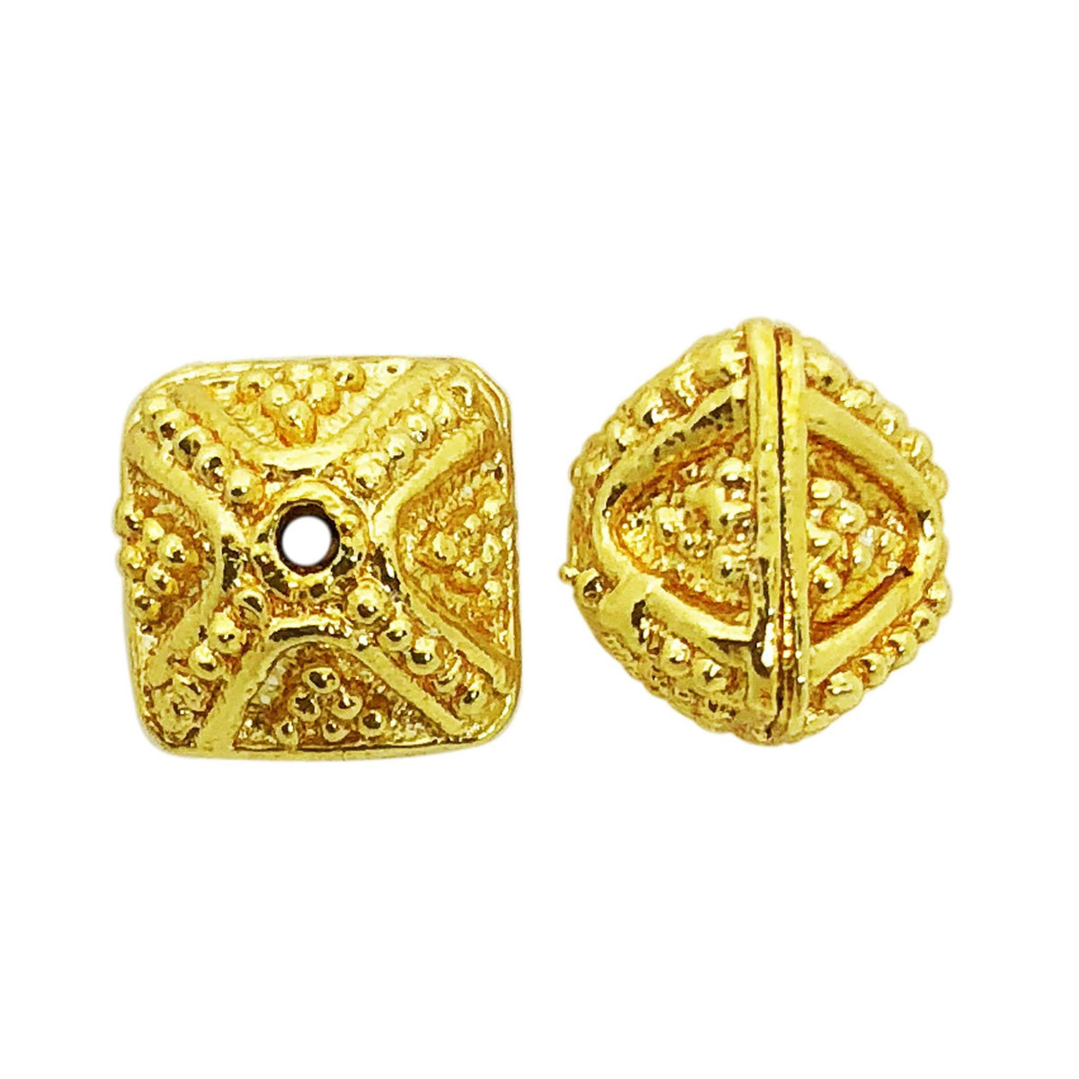BG-257-9.5MM 18K Gold Overlay Bali Bead Beads Bali Designs Inc 