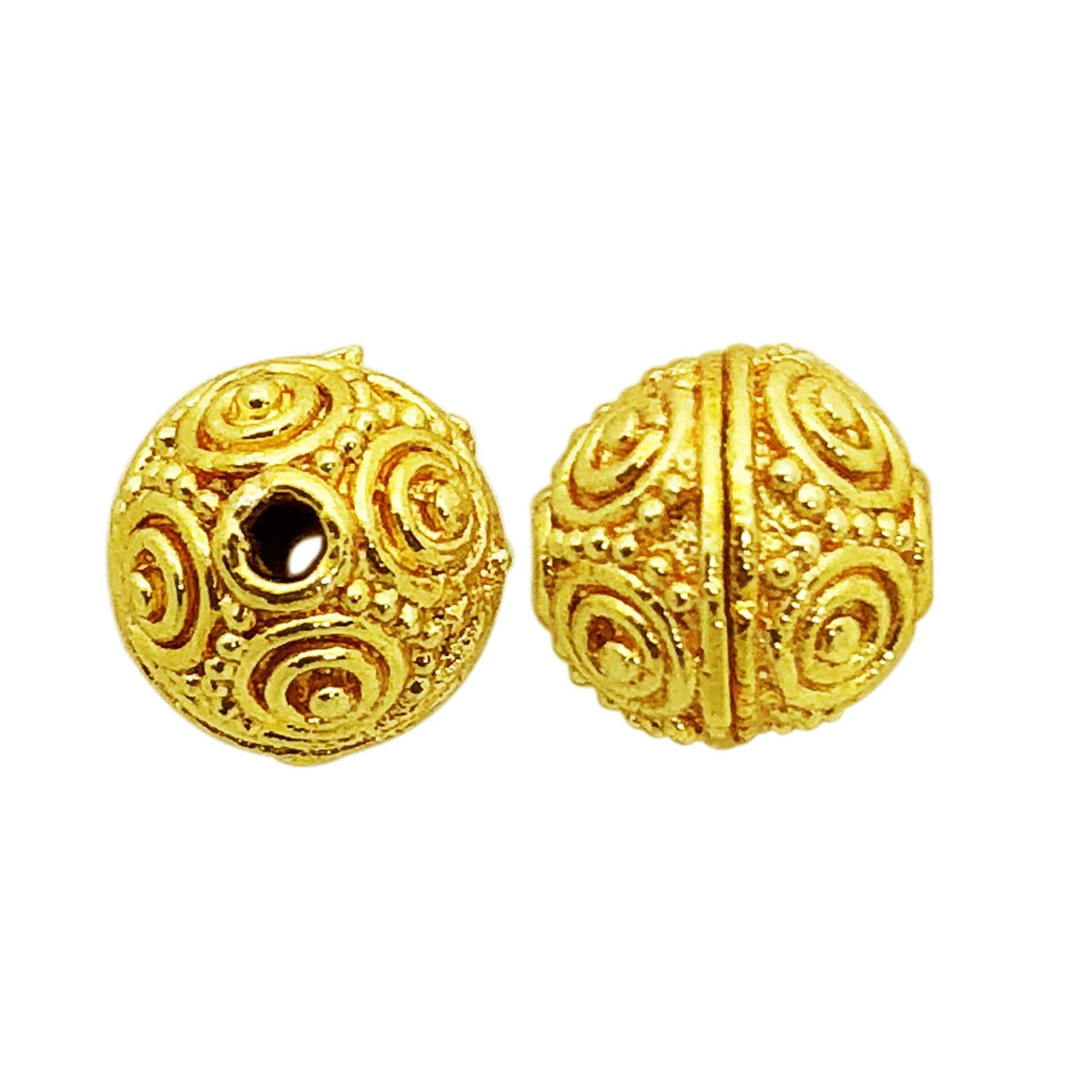 BG-258 18K Gold Overlay Bali Bead Beads Bali Designs Inc 